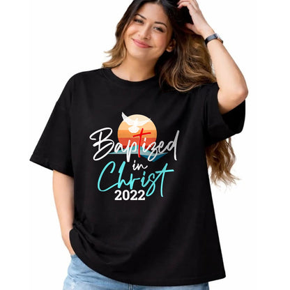 Christian Tee, Christian Faith Unisex T-Shirt/Hoodie/Sweatshirt HLT00 -  Baptized In Christ Baptism Catholic Christian Jesus T-Shirt